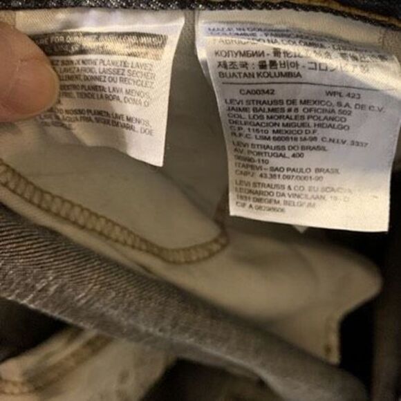 Levi’s 513 Slim Straight Size 34x30 Denim Jeans - Picture 4 of 7